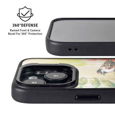 Two Little Birds iPhone 15 Kickstand Case